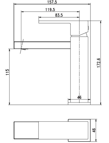 Купить Смеситель для раковины Aquanet Blanco AF420-10W (af420-10w) по цене 9340 руб., в Санкт-Петебруге в интернет магазине 100-Систем, а также дургие товары AQUANET из раздела Рычажные смесители и Смесители для раковины