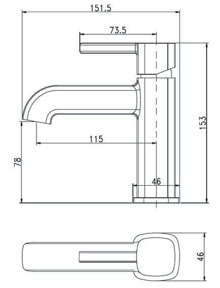 Купить Смеситель для раковины Aquanet Minima AF130-10C (af130-10c) по цене 4170 руб., в Санкт-Петебруге в интернет магазине 100-Систем, а также дургие товары AQUANET из раздела Рычажные смесители и Смесители для раковины