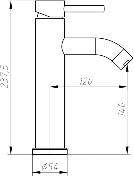 Купить Смеситель для раковины Aquanet Steel AF210-10S (af210-10s) по цене 7850 руб., в Санкт-Петебруге в интернет магазине 100-Систем, а также дургие товары AQUANET из раздела Рычажные смесители и Смесители для раковины