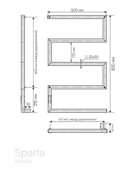 Купить Псш Sparta (electro) 80/50 (таймер, скрытый провод справа, Белый матовый) INDIGO (dgs80-50wmrt) по цене 11876 руб., в Санкт-Петебруге в интернет магазине 100-Систем, а также дургие товары INDIGO из раздела Электрические полотенцесушители и Полотенцесушители