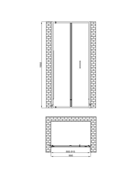 Купить Душевая дверь LEGOS LS-4 900 (062028) по цене 26990 руб., в Санкт-Петебруге в интернет магазине 100-Систем, а также дургие товары BERGES из раздела Душевые двери и Душевые двери, перегородки