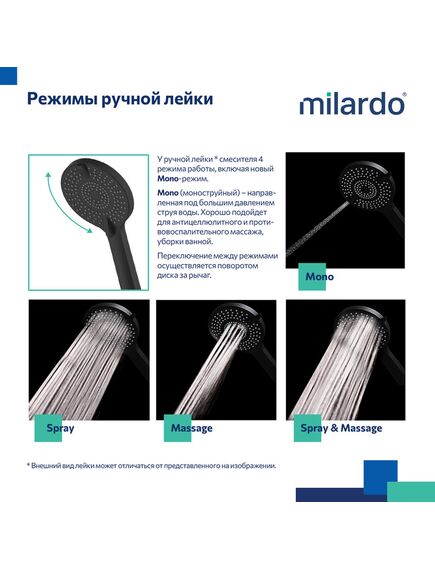 Купить Душевая система скрытого монтажа с тропическим душем и ручным душем, черный матовый, Rora, Milardo, RORBL02M67 (rorbl02m67) по цене 16790 руб., в Санкт-Петебруге в интернет магазине 100-Систем, а также дургие товары MILARDO из раздела Душевые комплекты встраиваемого монтажа и Душевые системы встраиваемого монтажа