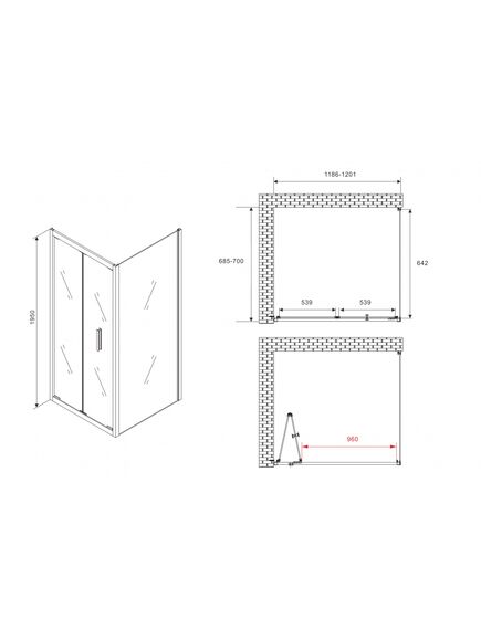 Купить Душевой уголок ABBER Sonnenstrand AG07120B-S70B (ag07120b-s70b) по цене 49140 руб., в Санкт-Петебруге в интернет магазине 100-Систем, а также дургие товары ABBER из раздела Душевые ограждения и Душевые кабины и ограждения