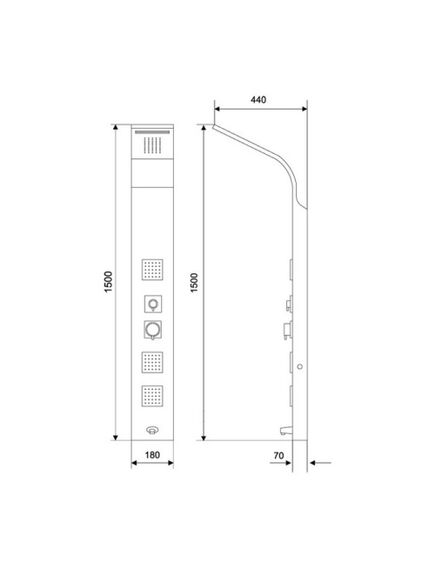 Купить Excellent Душевая панель More (arac.ml9304e) по цене 58275 руб., в Санкт-Петебруге в интернет магазине 100-Систем, а также дургие товары EXCELLENT из раздела Душевые панели и Душевые стойки, системы, панели, гарнитуры