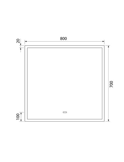 Купить Зеркало с подсветкой, 80 см, Slide, IDDIS, SLI8000i98 (sli8000i98) по цене 20890 руб., в Санкт-Петебруге в интернет магазине 100-Систем, а также дургие товары IDDIS из раздела Зеркала и Мебель для ванной комнаты