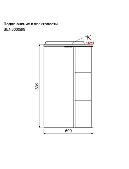 Купить Шкаф-зеркало, 60 см, Sena, IDDIS, SEN6000i99 (sen6000i99) по цене 7469 руб., в Санкт-Петебруге в интернет магазине 100-Систем, а также дургие товары IDDIS из раздела Зеркальные шкафы для ванной и Мебель для ванной комнаты