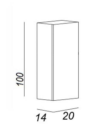 Купить Шкаф-пенал 20 см Cezares 53148 bianco lucido (53148) по цене 15900 руб., в Санкт-Петебруге в интернет магазине 100-Систем, а также дургие товары CEZARES из раздела Шкафы и Пеналы, комоды, шкафы