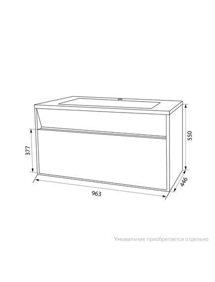 Купить Тумба подвесная с ящиком, белая, 100 см, Esper, IDDIS, ESP10W0i95. Подходит ум. 4501000i28 (esp10w0i95) по цене 13790 руб., в Санкт-Петебруге в интернет магазине 100-Систем, а также дургие товары IDDIS из раздела Тумбы под раковину и Мебель для ванной комнаты