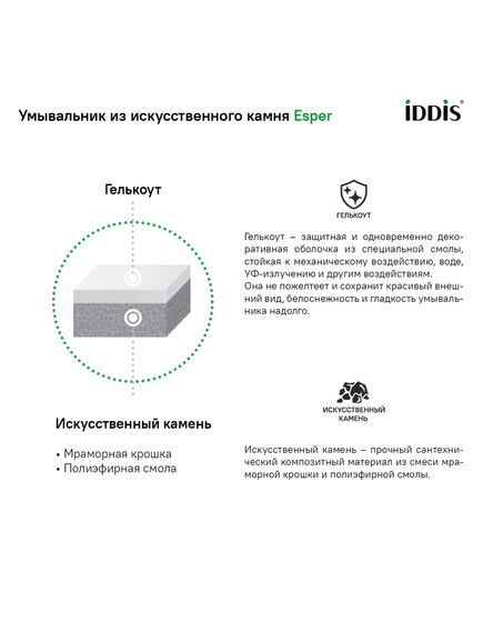 Купить Тумба с умывальником подвесная с ящиком, белая, 60 см, Esper, IDDIS, ESP60W0i95K (esp60w0i95k) по цене 22860 руб., в Санкт-Петебруге в интернет магазине 100-Систем, а также дургие товары IDDIS из раздела Тумбы с умывальником и Мебель для ванной комнаты