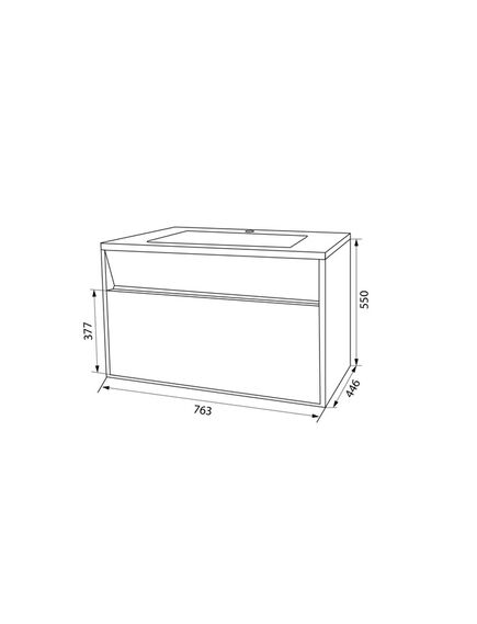 Купить Тумба с умывальником подвесная с ящиком, белая, 80 см, Esper, IDDIS, ESP80W0i95K (esp80w0i95k) по цене 25040 руб., в Санкт-Петебруге в интернет магазине 100-Систем, а также дургие товары IDDIS из раздела Тумбы с умывальником и Мебель для ванной комнаты