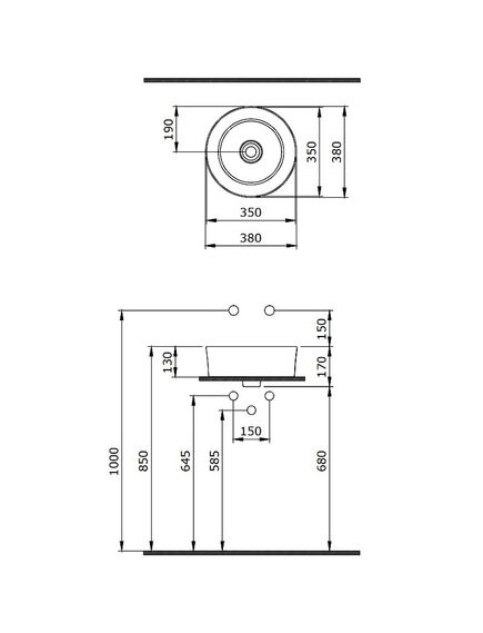 Купить Раковина-чаша Berges Mascon 40 181005 Белая глянцевая (181005) по цене 14990 руб., в Санкт-Петебруге в интернет магазине 100-Систем, а также дургие товары BERGES из раздела Накладные раковины и Раковины и пьедесталы