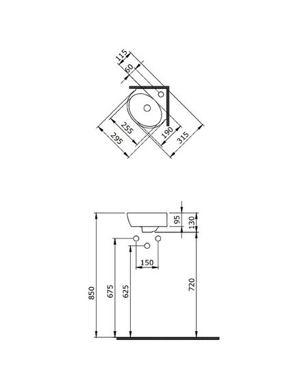 Купить Раковина Berges Small 30 182011 Белая глянцевая угловая (182011) по цене 5590 руб., в Санкт-Петебруге в интернет магазине 100-Систем, а также дургие товары BERGES из раздела Подвесные раковины и Раковины и пьедесталы