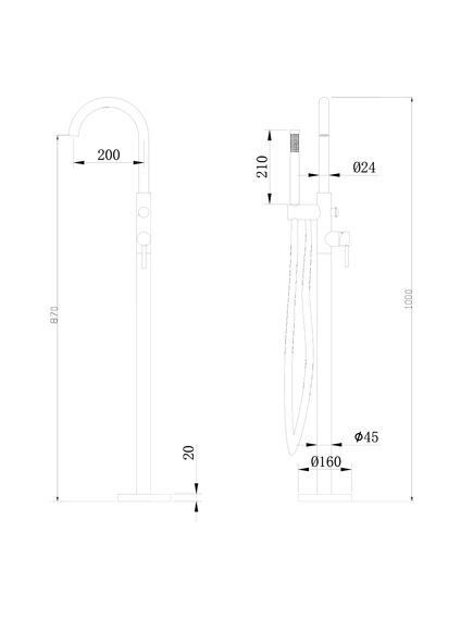 Купить Смеситель ABBER Wasser Kreis AF8115G напольный для ванны, золото матовое (af8115g) по цене 73080 руб., в Санкт-Петебруге в интернет магазине 100-Систем, а также дургие товары ABBER из раздела Напольные смесители для ванны, раковины и Смесители для ванны и душа