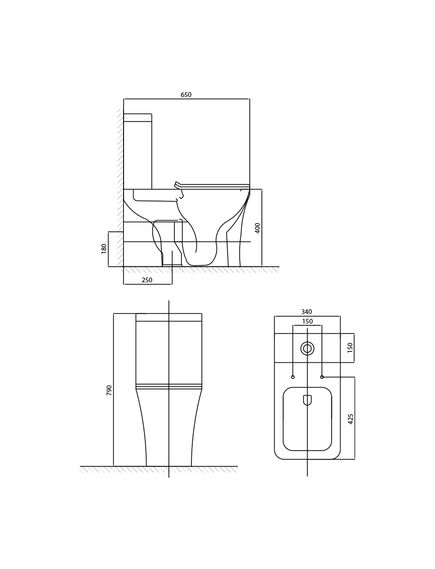 Купить Унитаз-компакт KUBUS, 103-KUB13 (103-kub13) по цене 15290 руб., в Санкт-Петебруге в интернет магазине 100-Систем, а также дургие товары Wesnaart из раздела Универсальный выпуск и Унитазы-компакт с бачком