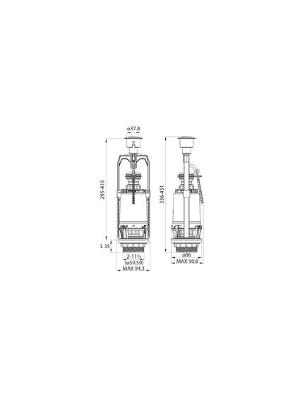 Купить Выпускной одноуровневый клапан, IDDIS, F012400-0008 (f012400-0008) по цене 1010 руб., в Санкт-Петебруге в интернет магазине 100-Систем, а также дургие товары IDDIS из раздела Арматура для унитаза и Унитазы