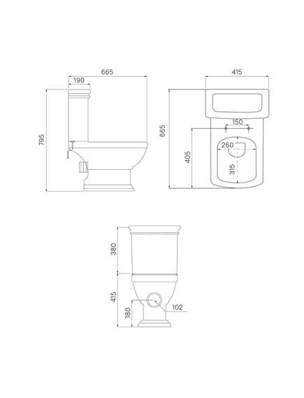 Купить Унитаз-компакт, ободковый, Oldie, IDDIS, OLD2DSEi24 (old2dsei24) по цене 26990 руб., в Санкт-Петебруге в интернет магазине 100-Систем, а также дургие товары IDDIS из раздела Горизонтальный выпуск и Унитазы-компакт с бачком