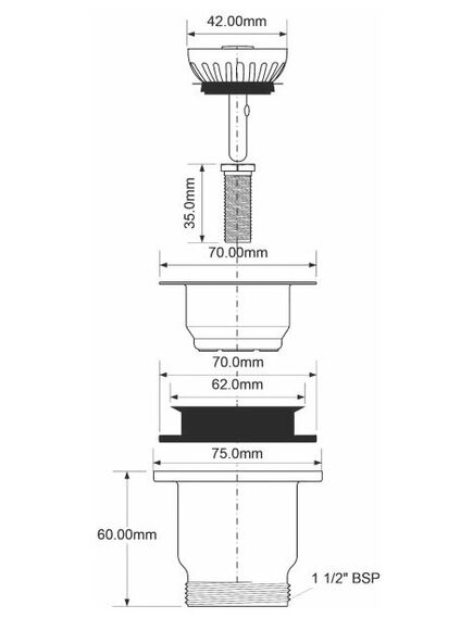 Купить Выпуск 1.1/2"х70мм MRSKW3 (mrskw3) по цене 1790.7 руб., в Санкт-Петебруге в интернет магазине 100-Систем, а также дургие товары McALPINE из раздела Выпуски, донные клапаны и Сифоны