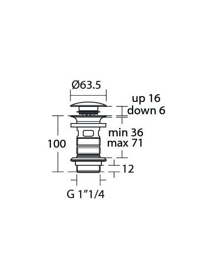 Купить Нажимной донный клапан для раковины Ideal Standard E1482XG (e1482xg) по цене 13006.94 руб., в Санкт-Петебруге в интернет магазине 100-Систем, а также дургие товары IDEAL STANDARD из раздела Выпуски, донные клапаны и Сифоны