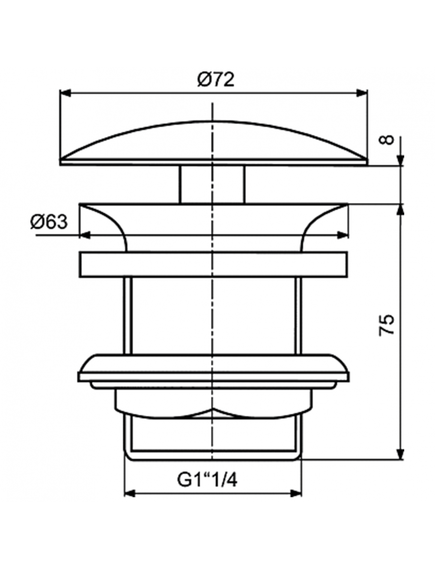 Купить Донный клапан Ideal Standard  J3291AA (j3291aa) по цене 12301.33 руб., в Санкт-Петебруге в интернет магазине 100-Систем, а также дургие товары IDEAL STANDARD из раздела Выпуски, донные клапаны и Сифоны