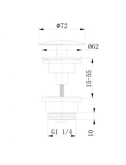 Купить Донный клапан ABBER AF0012W без перелива, белый (af0012w) по цене 1600 руб., в Санкт-Петебруге в интернет магазине 100-Систем, а также дургие товары ABBER из раздела Выпуски, донные клапаны и Сифоны