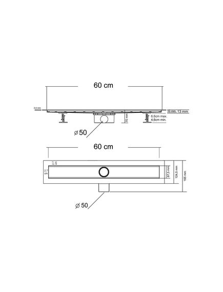 Купить Душевой лоток SAY OPTIMA 601.60.B.M.S.DUZ, 60 см, матовый черный, , шт (say.601.60.b.m.s.duz) по цене 9900 руб., в Санкт-Петебруге в интернет магазине 100-Систем, а также дургие товары Vincea из раздела Лотки и Душевые лотки и душевые трапы