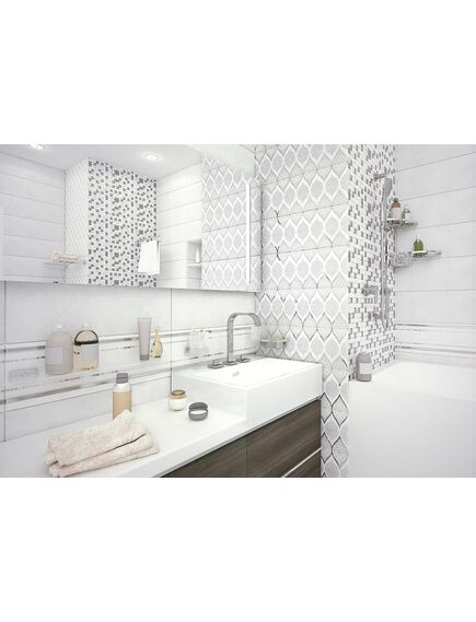 Купить Керамический декор ALTACERA Mosaic Glass White DW7MGW00  300х300 (6 шт в уп) (dw7mgw00) по цене 1174 руб., в Санкт-Петебруге в интернет магазине 100-Систем, а также дургие товары ALTACERA из раздела Керамическая плитка и Напольные покрытия