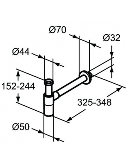 Купить Сифон G1 1/4" для раковины Ideal Standard T4441XG (t4441xg) по цене 15996.04 руб., в Санкт-Петебруге в интернет магазине 100-Систем, а также дургие товары IDEAL STANDARD из раздела Сифон и Сифоны для ванн, поддонов