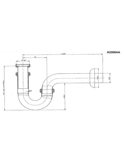 Купить Трубчатый сифон для раковины 1 1/4" Ideal Standard A2305AA (a2305aa) по цене 6898.56 руб., в Санкт-Петебруге в интернет магазине 100-Систем, а также дургие товары IDEAL STANDARD из раздела Сифон и Сифоны для раковин