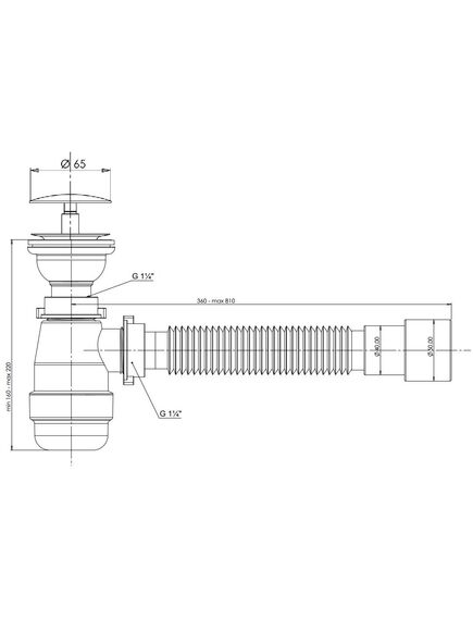 Купить Сифон для раковины серый Aquanet d40/50 (312687) по цене 1140 руб., в Санкт-Петебруге в интернет магазине 100-Систем, а также дургие товары AQUANET из раздела Сифон и Сифоны для раковин