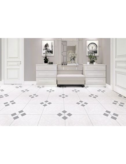 Купить Керамогранитная плитка NEW TREND матовый Creta Flori Blanco GP6CEF00 , 410*410*8 (11 шт в уп/74 м в пал) (gp6cef00) по цене 1390 руб., в Санкт-Петебруге в интернет магазине 100-Систем, а также дургие товары NEW TREND из раздела Керамогранит и Напольные покрытия