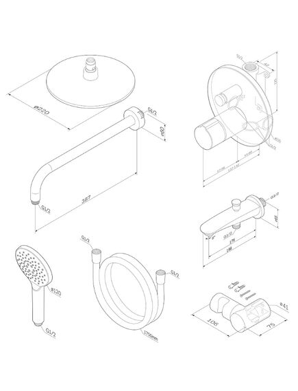 Купить FP85A10020 X-Joy TouchReel, набор: нажимной см-ль д/в/душа, верхний душ 220 мм, держатель д/верхн.душа (fp85a10020) по цене 33890 руб., в Санкт-Петебруге в интернет магазине 100-Систем, а также дургие товары AM.PM из раздела Душевые комплекты встраиваемого монтажа и Душевые системы встраиваемого монтажа