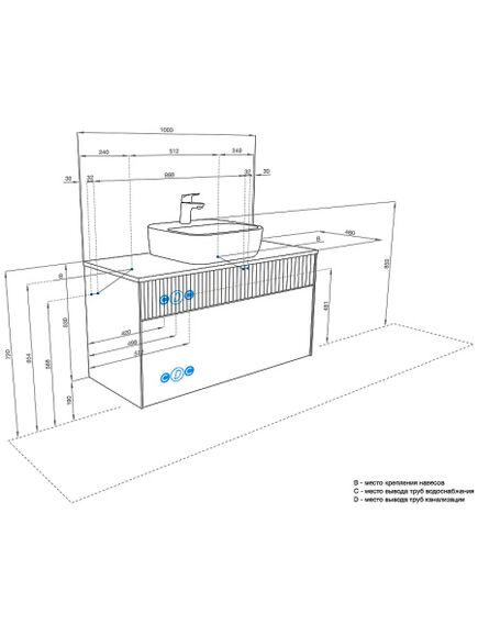 Купить Тумба под раковину слэйт/белая 100см AQUATON Марбл 1A276301MH4C0 (1a276301mh4c0) по цене 20690 руб., в Санкт-Петебруге в интернет магазине 100-Систем, а также дургие товары AQUATON из раздела Тумбы под раковину и Мебель для ванной комнаты