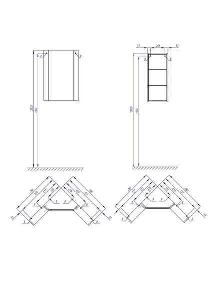 Купить Зеркало-шкаф Aquaton Кантара 1A2057K2ANW70 (1a2057k2anw70) по цене 18760 руб., в Санкт-Петебруге в интернет магазине 100-Систем, а также дургие товары AQUATON из раздела Зеркальные шкафы для ванной и Мебель для ванной комнаты