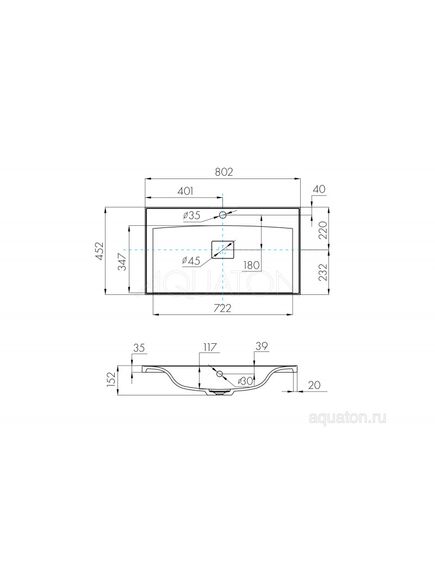 Купить Тумба с раковиной Айрис М 80 белая AQUATON Диор 1A1678K3DR010 (1a1678k3dr010) по цене 21480 руб., в Санкт-Петебруге в интернет магазине 100-Систем, а также дургие товары AQUATON из раздела Тумбы с умывальником и Мебель для ванной комнаты