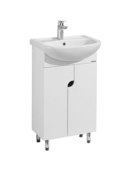 Купить Тумба с раковиной Aquaton Панда 50 1A0537K1PD010, белый (1a0537k1pd010) по цене 11690.5 руб., в Санкт-Петебруге в интернет магазине 100-Систем, а также дургие товары AQUATON из раздела Тумбы с умывальником и Мебель для ванной комнаты