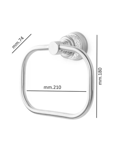 Купить Полотенцедержатель кольцо AURA Chrome (10245-cr) по цене 16058 руб., в Санкт-Петебруге в интернет магазине 100-Систем, а также дургие товары BOHEME из раздела Держатели полотенец (кольцо) и Полотенцедержатели