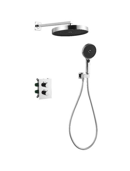 Купить Душевая система скрытого монтажа 6в1 Thermostat, арт. 6в1 TH, ESKO (6in1 th) по цене 44990 руб., в Санкт-Петебруге в интернет магазине 100-Систем, а также дургие товары ESKO из раздела Душевые комплекты встраиваемого монтажа и Душевые комплекты встраиваемого монтажа