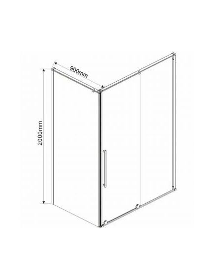 Купить Боковая панель Arno VSG-1A900CG, хром, стекло тонированное, , шт (vsg-1a900cg) по цене 36370 руб., в Санкт-Петебруге в интернет магазине 100-Систем, а также дургие товары Vincea из раздела Душевые перегородки и Душевые двери, перегородки