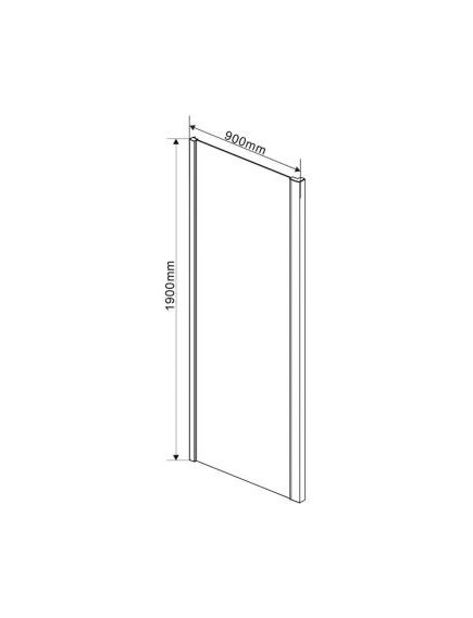 Купить Боковая панель Intra VSG-1I900CL, хром, стекло прозрачное , , шт (vsg-1i900cl) по цене 16370 руб., в Санкт-Петебруге в интернет магазине 100-Систем, а также дургие товары Vincea из раздела Душевые перегородки и Душевые двери, перегородки