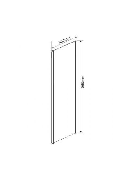 Купить Боковая панель Lugano VSG-1L900CGB, черный, стекло тонированное, , шт (vsg-1l900cgb) по цене 21200 руб., в Санкт-Петебруге в интернет магазине 100-Систем, а также дургие товары Vincea из раздела Душевые перегородки и Душевые двери, перегородки