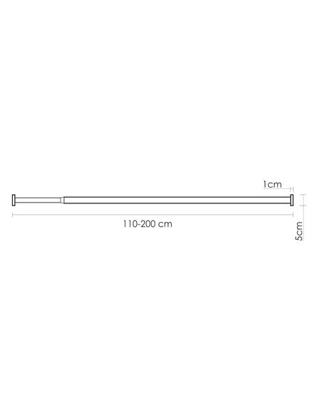 Купить Aisch SC-551120 Карниз для ванной (sc-551120) по цене 5190 руб., в Санкт-Петебруге в интернет магазине 100-Систем, а также дургие товары WasserKRAFT из раздела Карнизы для ванн и Карнизы Шторки Коврики