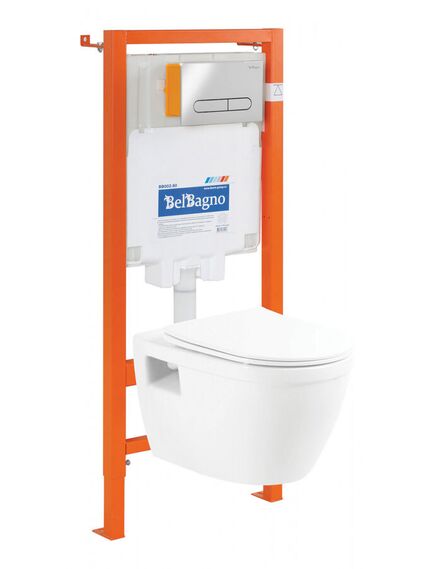 Купить Комплект Унитаз подвесной BelBagno LOTO с сиденьем дюропласт soft close BB070CHR/SC Система инсталляции для унитазов BelBagno BB002-80 Клавиша смыва PROSPERO BB005-PR-CHROME (bb070chr/sc/bb002-80/bb005-pr-chrome) по цене 33830 руб., в Санкт-Петебруге в интернет магазине 100-Систем, а также дургие товары BelBagno из раздела Готовые решения и Инсталляции