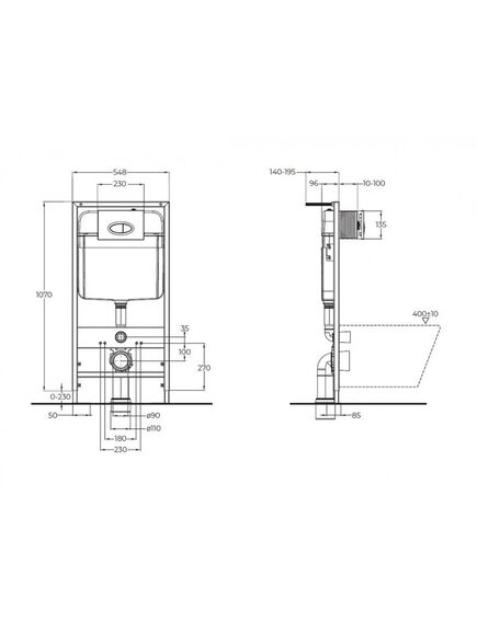 Купить Комплект 2 в 1  Система инсталляции для унитазов BelBagno BB026 с  кнопкой смыва BB071CR (bb026/bb071cr) по цене 19950 руб., в Санкт-Петебруге в интернет магазине 100-Систем, а также дургие товары BelBagno из раздела Инсталляции для унитазов и Инсталляции