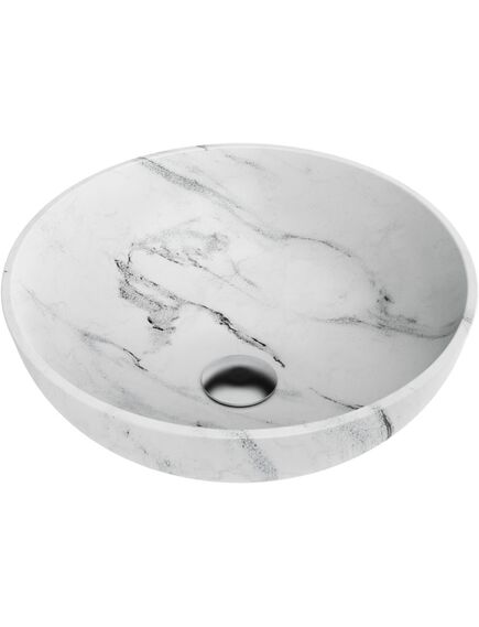 Купить Раковина для ванной Hitomi-WH Marble Natceramic/WH Marble (4972078) по цене 108688 руб., в Санкт-Петебруге в интернет магазине 100-Систем, а также дургие товары Omoikiri из раздела Накладные раковины и Раковины и пьедесталы