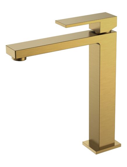 Купить Смеситель для умывальника высокий Qubic Bronze (472-br) по цене 26789 руб., в Санкт-Петебруге в интернет магазине 100-Систем, а также дургие товары BOHEME из раздела Рычажные смесители и Смесители для раковины