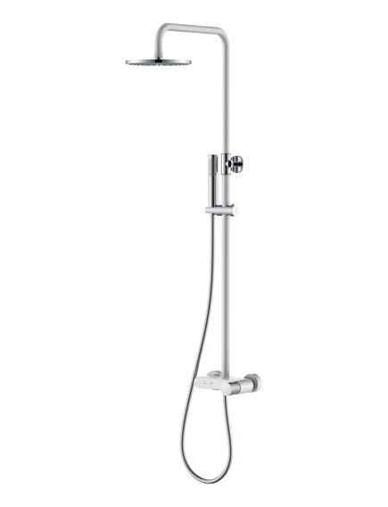 Купить Стойка для душа STICK WHITE TOUCH CHROME (128-wcr.2) по цене 53568 руб., в Санкт-Петебруге в интернет магазине 100-Систем, а также дургие товары BOHEME из раздела Душевые стойки и Душевые стойки, системы, панели, гарнитуры