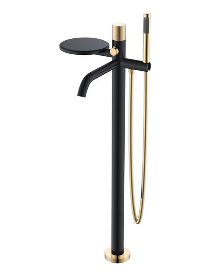 Купить Смеситель напольный STICK BLACK TOUCH GOLD (129-bg.2) по цене 65539 руб., в Санкт-Петебруге в интернет магазине 100-Систем, а также дургие товары BOHEME из раздела Напольные смесители для ванны, раковины и Смесители для ванны и душа