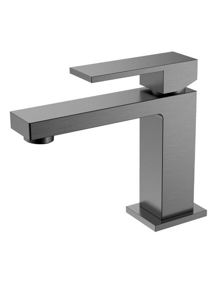 Купить Cмеситель для умывальника Qubic Matt Gun Metal (471-gm) по цене 18646 руб., в Санкт-Петебруге в интернет магазине 100-Систем, а также дургие товары BOHEME из раздела Рычажные смесители и Смесители для раковины