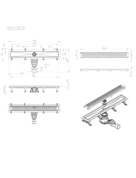 Купить W01SC-P11-060-01SB MasterFlow Трап для душа линейный универс затвор Cut Gradient 60см цвет сталь мат (w01sc-p11-060-01sb) по цене 12390 руб., в Санкт-Петебруге в интернет магазине 100-Систем, а также дургие товары AM.PM из раздела Лотки и Душевые лотки и душевые трапы