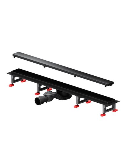 Купить W01SC-U11-080-04BM MasterFlow Трап для душа линейный универс затвор Tile 80см цвет черн мат (w01sc-u11-080-04bm) по цене 14890 руб., в Санкт-Петебруге в интернет магазине 100-Систем, а также дургие товары AM.PM из раздела Лотки и Душевые лотки и душевые трапы